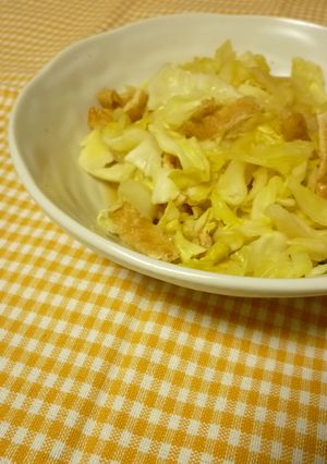 簡単✿お揚げとキャベツの煮浸し-レシピのメイン写真