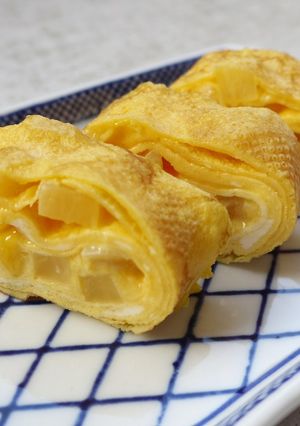 シャキ♡♥たくあん入玉子焼き-レシピのメイン写真