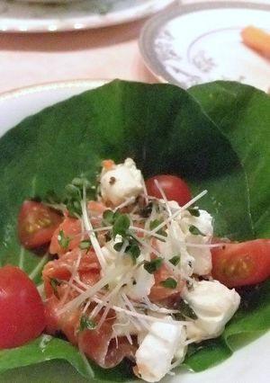 クリームチーズとスモークサーモンのサラダ-レシピのメイン写真
