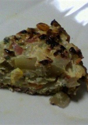ヤーコンと冷蔵庫野菜のスペイン風オムレツ-レシピのメイン写真