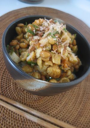タヌキとキツネが出会ったネバネバ納豆ご飯-レシピのメイン写真
