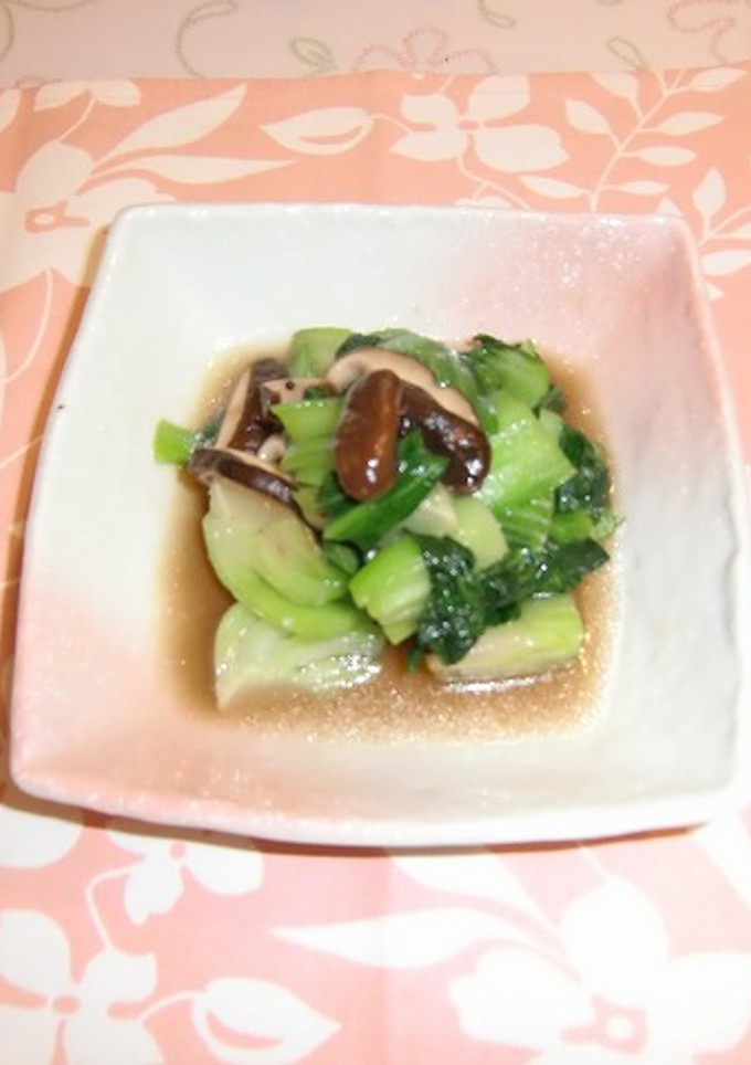 簡単青梗菜としいたけの中華風ソテー-レシピのメイン写真