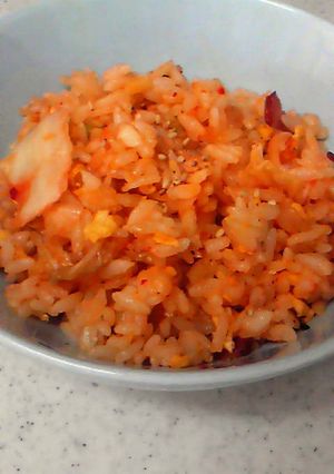 子供の分も一緒に♪たまご炒飯→キムチ炒飯-レシピのメイン写真