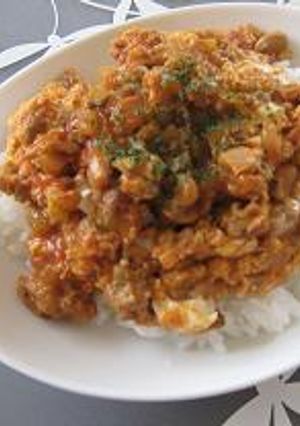 一人ランチに　納豆トマト丼-レシピのメイン写真