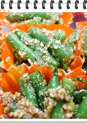 ✿お弁当ストック✿いんげん胡麻和え-レシピのメイン写真