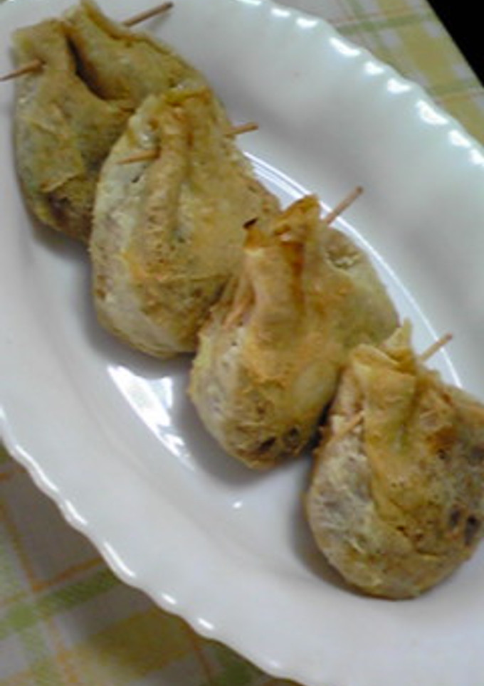 余ったカレーで揚げ巾着-レシピのメイン写真