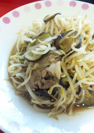 超簡単＊もやし×なすびの炒め物-レシピのメイン写真