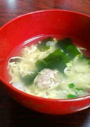 余った餃子のタネで簡単中華スープ!-レシピのメイン写真