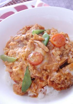 たまには洋風トマトカツ丼-レシピのメイン写真