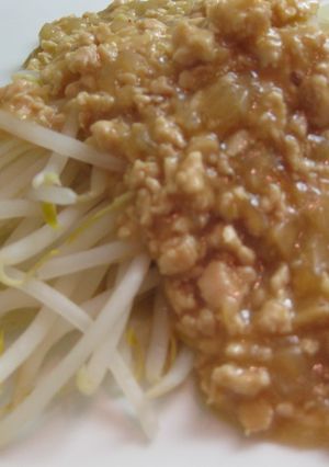 ぱぱっと簡単☆肉みそもやしあんかけ-レシピのメイン写真