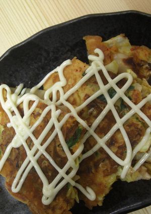 キムチとニラ入りお好み焼き-レシピのメイン写真