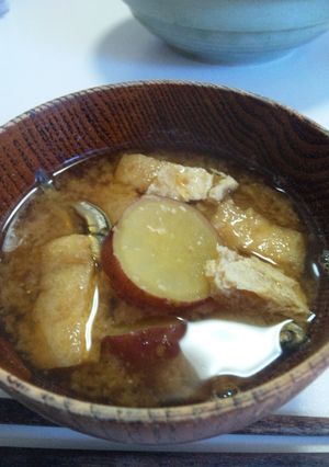 サツマイモのお味噌汁-レシピのメイン写真