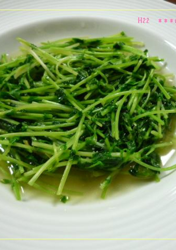 豆苗（とうみょう）のシンプル炒め-レシピのメイン写真