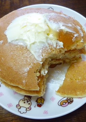 市販ホットケーキの美味しそうな食べ方☆-レシピのメイン写真