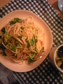ランチに☆ほうれん草とハムの和風パスタ☆-レシピのメイン写真