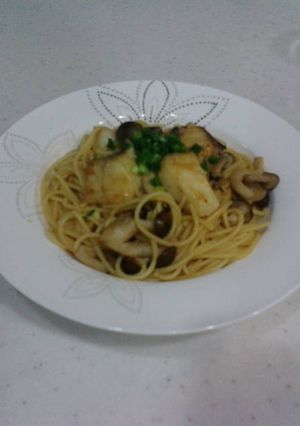鱈の和風パスタ大葉にんにく醤油使用♪♪-レシピのメイン写真