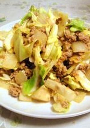 ☆春キャベツとひき肉のケチャップ炒め☆-レシピのメイン写真