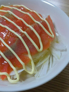 新玉ねぎとサーモンのサラダ-レシピのメイン写真