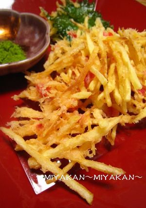 ✿カリカリ梅とじゃが芋のかき揚げ✿-レシピのメイン写真