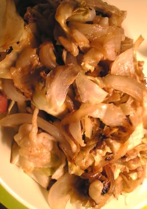 揚げ玉とチーズの焼きうどん-レシピのメイン写真