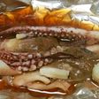 烏賊(イカ)ゴロ(わた)のホイル焼き