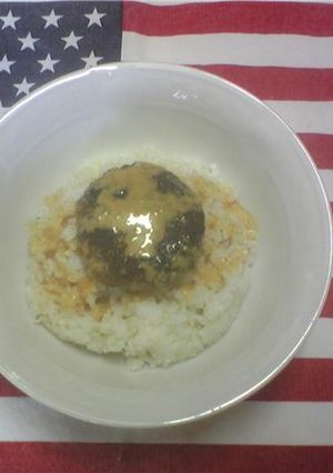ハンバーグ丼-レシピのメイン写真