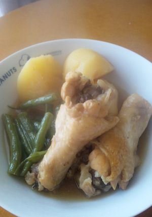手羽元とじゃがいも、いんげんの煮物-レシピのメイン写真