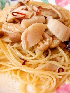 ホタテと きのこのパスタ-レシピのメイン写真