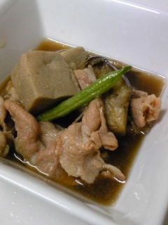 ☆豚バラと高野豆腐の煮物☆-レシピのメイン写真