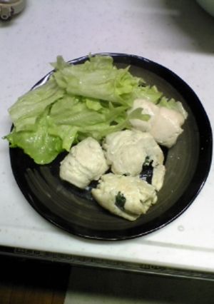 ヘルシー　ささみの野菜巻き-レシピのメイン写真