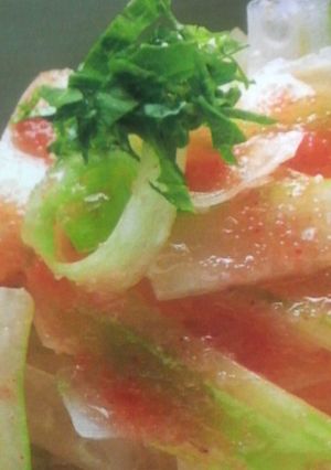 セロリのサラダ風〜明太ソースあえ♪-レシピのメイン写真