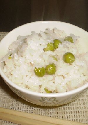 春色☆グリンピースご飯-レシピのメイン写真