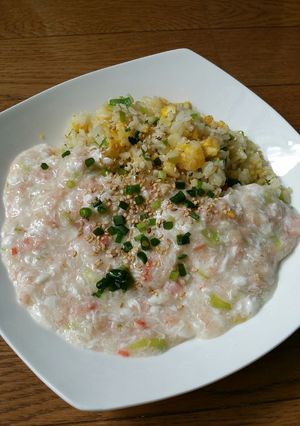 蟹あんかけ白雪チャーハン-レシピのメイン写真