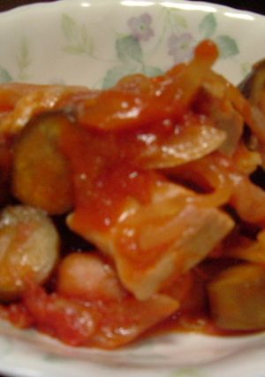 鶏肉とナスのトマト煮込み-レシピのメイン写真