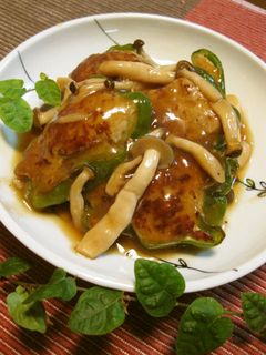 ピーマンの肉詰めあんかけ✿和風味-レシピのメイン写真