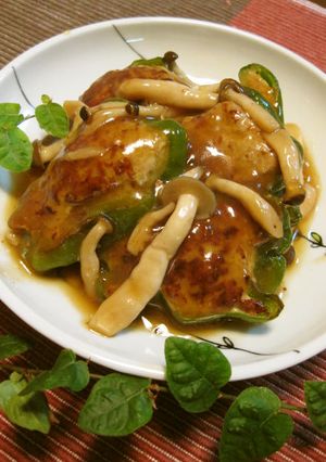 ピーマンの肉詰めあんかけ✿和風味-レシピのメイン写真