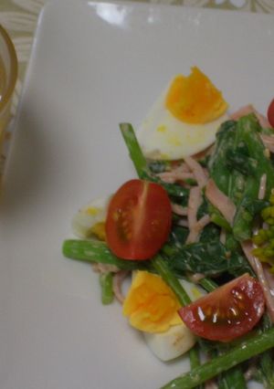 すぐおいしい　春の菜の花サラダ-レシピのメイン写真