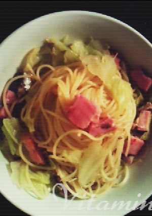 春キャベツとベーコンアンチョビのパスタ♡-レシピのメイン写真
