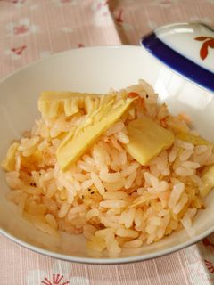 お花見に!春色✿桜エビと筍の炊き込みご飯-レシピのメイン写真
