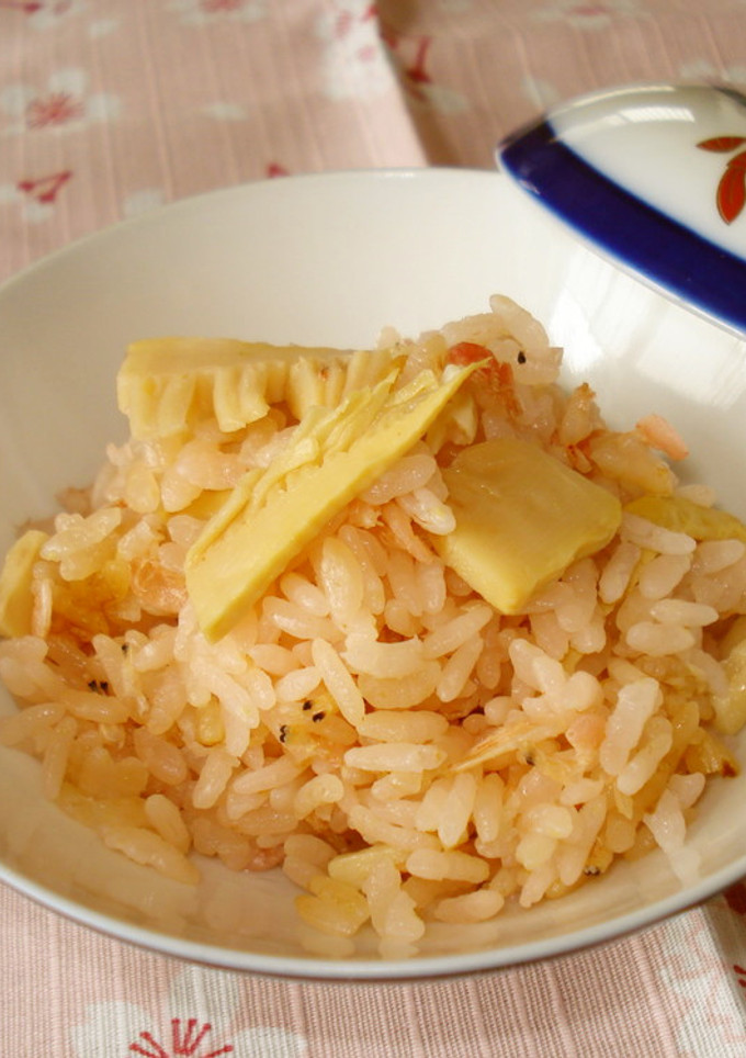お花見に！春色✿桜エビと筍の炊き込みご飯-レシピのメイン写真