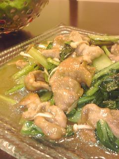 小松菜と豚肉のポン酢炒め-レシピのメイン写真