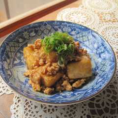 รูปของ ご飯すすむ♫豆腐の甘辛鶏そぼろがけ♡♥