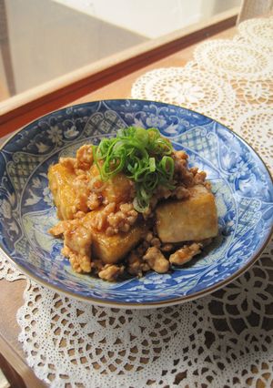 ご飯すすむ♫豆腐の甘辛鶏そぼろがけ♡♥-レシピのメイン写真