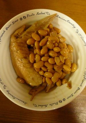 手羽先と大豆の煮物-レシピのメイン写真