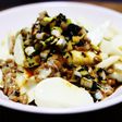 とっくり芋と納豆のネバネバ中華和え。