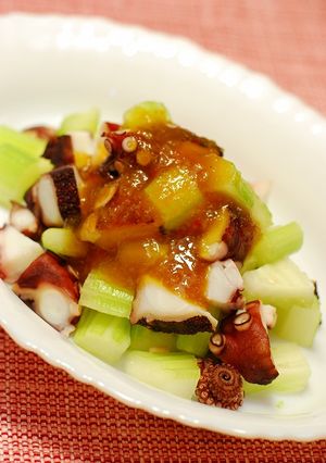 タコとセロリのさっぱりおろしポン酢がけ-レシピのメイン写真