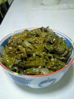 茎ワカメのめんたいこ煮-レシピのメイン写真