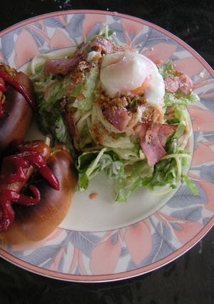 シーザーサラダパスタ-レシピのメイン写真