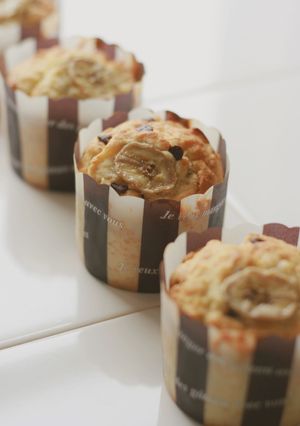 簡単♪チョコチップ＆バナナマフィン-レシピのメイン写真