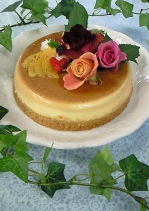【おめかしプリンケーキ】-レシピのメイン写真